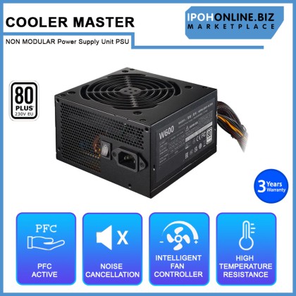 COOLER MASTER ELITE NEX W600 (600W) White 80 PLUS 230V NON MODULAR Power Supply Unit PSU