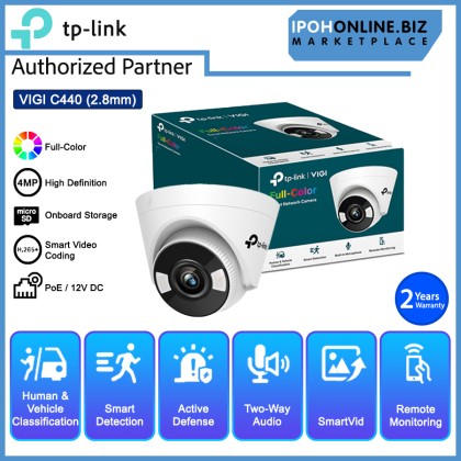 TP-LINK VIGI C440 4MP 4MM FULL COLOR TURRET NETWORK CAMERA