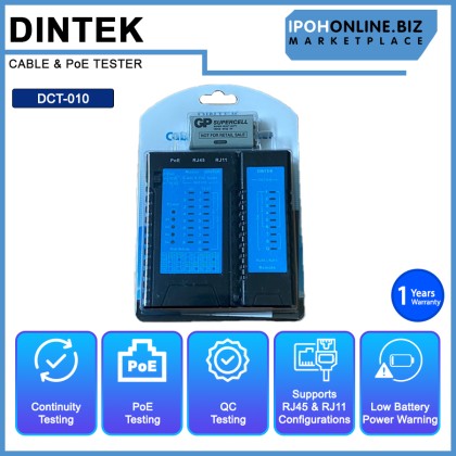 DINTEK DCT-010 Cable & PoE Tester