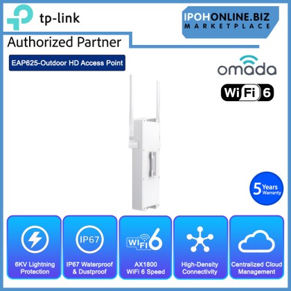 TP-LINK EAP625-Outdoor HD AX1800 Indoor/Outdoor Wi-Fi 6 Access Point