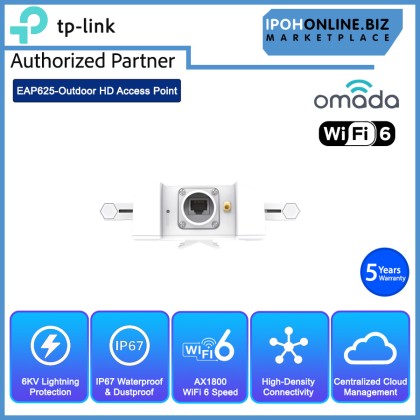 TP-LINK EAP625-Outdoor HD AX1800 Indoor/Outdoor Wi-Fi 6 Access Point