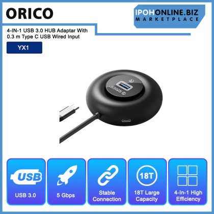 ORICO Round USB HUB Box 4 USB Hub Adapter with Type C USB Wired input