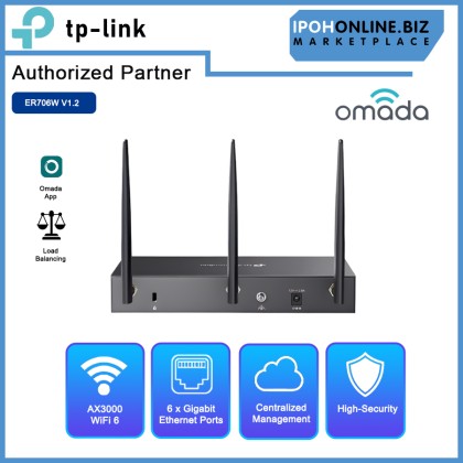TP-LINK ER706W OMADA AX3000 GIGABIT VPN ROUTER