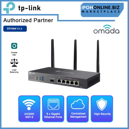 TP-LINK ER706W OMADA AX3000 GIGABIT VPN ROUTER