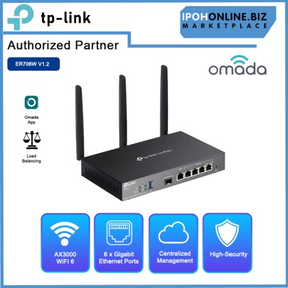 TP-LINK ER706W OMADA AX3000 GIGABIT VPN ROUTER