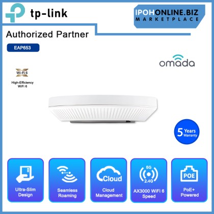 TP-LINK EAP653 UR AX3000 Ceiling Mount WiFi 6 Access Point