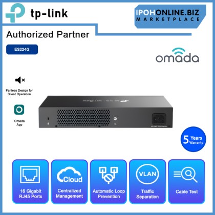 TP-LINK ES224G OMADA 24-PORT GIGABIT EASY MANAGED SWITCH