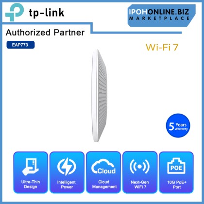 TP-LINK EAP773 BE9300 Ceiling Mount Tri-Band Wi-Fi 7 Access Point
