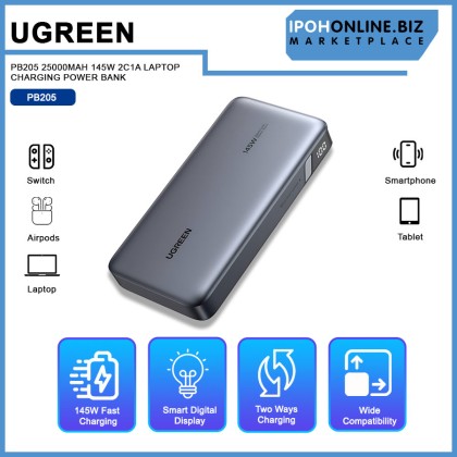 UGREEN PB205 25000MAH 145W 2C1A LAPTOP CHARGING POWER BANK