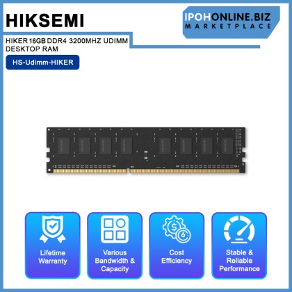 HIKSEMI HIKER 8GB / 16GB DDR4 3200MHZ UDIMM DESKTOP RAM