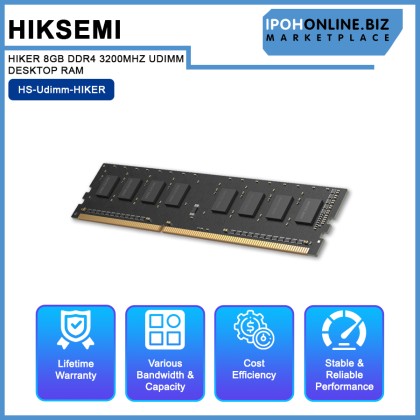 HIKSEMI HIKER 8GB / 16GB DDR4 3200MHZ UDIMM DESKTOP RAM