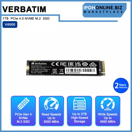 VERBATIM Vi5000 1TB  PCIe 4.0 NVME M.2  SSD
