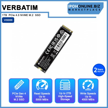 VERBATIM Vi5000 1TB  PCIe 4.0 NVME M.2  SSD