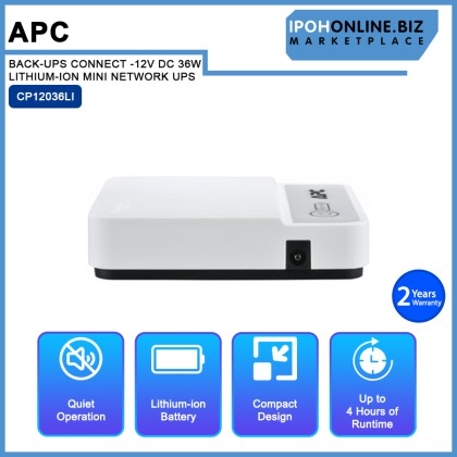 APC BACK-UPS CONNECT CP12036LI -12V DC 36W LITHIUM-ION MINI NETWORK UPS