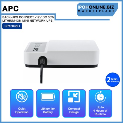 APC BACK-UPS CONNECT CP12036LI -12V DC 36W LITHIUM-ION MINI NETWORK UPS