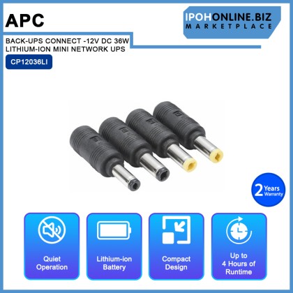 APC BACK-UPS CONNECT CP12036LI -12V DC 36W LITHIUM-ION MINI NETWORK UPS