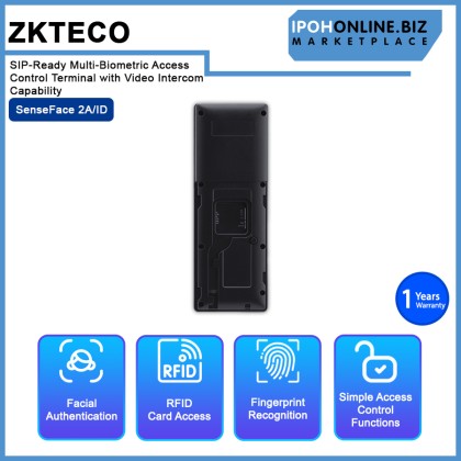 ZKTECO SENSEFACE 2A SIP-Ready Multi-Biometric Access Control Terminal with Video Intercom Capability ZKTECO SENSEFACE 2A SIP-Ready Multi-Biometric Access Control Terminal with Video Intercom Capability