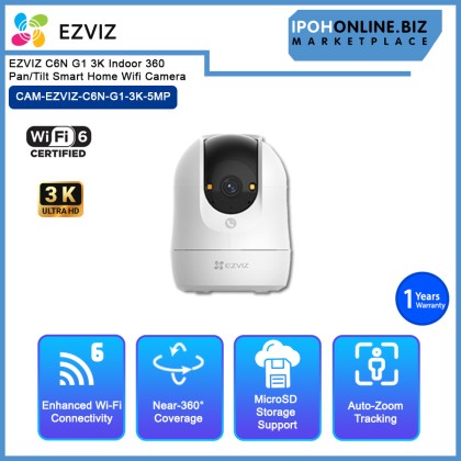 EZVIZ C6N G1 4K/3K Indoor 360 Pan/Tilt SMART HOME WIFI CAMERA