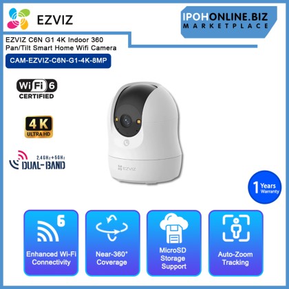 EZVIZ C6N G1 4K/3K Indoor 360 Pan/Tilt SMART HOME WIFI CAMERA