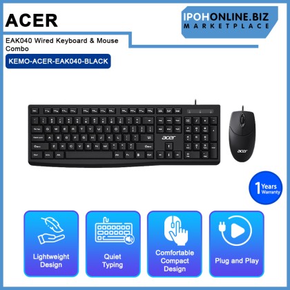 Acer EAK040 Wired Keyboard & Mouse Combo