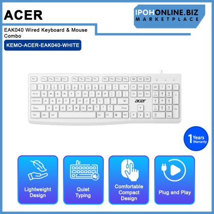 Acer EAK040 Wired Keyboard & Mouse Combo