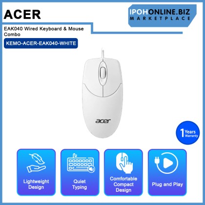 Acer EAK040 Wired Keyboard & Mouse Combo