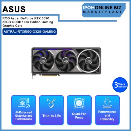 ASUS ROG Astral GeForce RTX™ 5090 32GB GDDR7 OC Edition Gaming Graphic Card