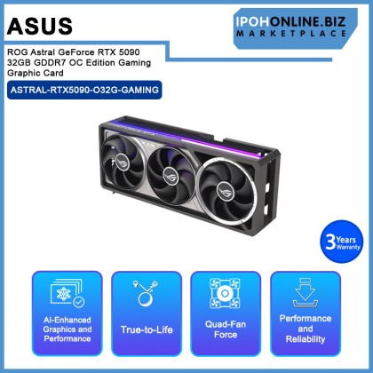 ASUS ROG Astral GeForce RTX™ 5090 32GB GDDR7 OC Edition Gaming Graphic Card