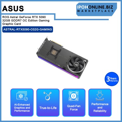 ASUS ROG Astral GeForce RTX™ 5090 32GB GDDR7 OC Edition Gaming Graphic Card