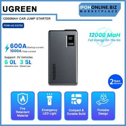UGREEN 12000MAH CAR JUMP STARTER