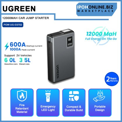 UGREEN 12000MAH CAR JUMP STARTER