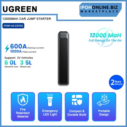 UGREEN 12000MAH CAR JUMP STARTER