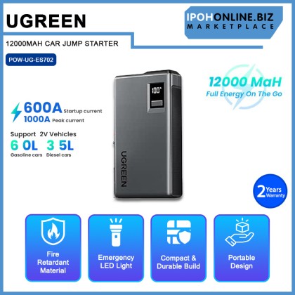 UGREEN 12000MAH CAR JUMP STARTER
