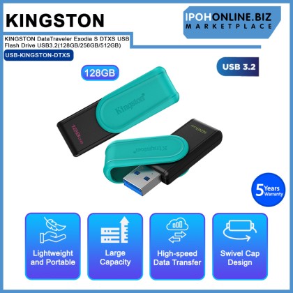 KINGSTON DataTraveler Exodia S DTXS USB Flash Drive USB3.2(128GB/256GB/512GB)