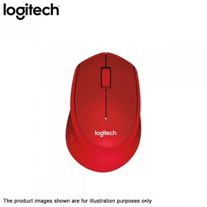 Logitech M331 Silent Plus Wireless Mouse - Red