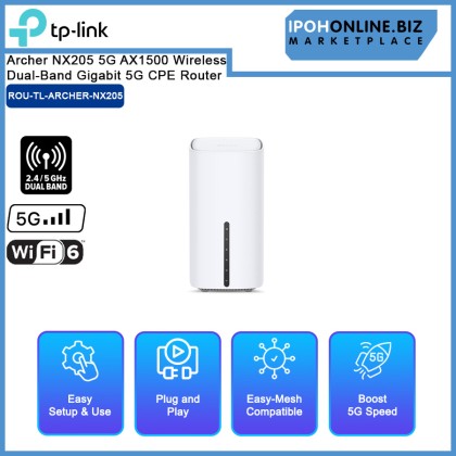 TP-Link Archer NX205 5G AX1500 Wireless Dual-Band Gigabit 5G CPE Router