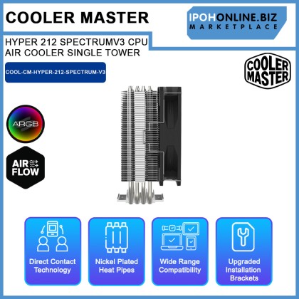 COOLER MASTER HYPER 212 SPECTRUM V3 CPU AIR COOLER SINGLE TOWER