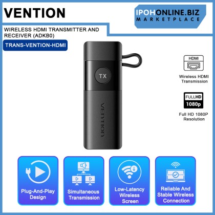 VENTION WIRELESS HDMI TRANSMITTER AND RECEIVER (ADKB0)