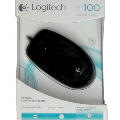 Logitech M100R Wired Optical USB Mouse