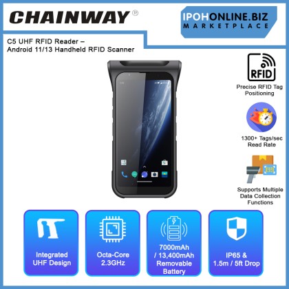 Chainway C5 UHF RFID Reader – Android 11/13 Handheld RFID Scanner Chainway C5 UHF RFID Reader – Android 11/13 Handheld RFID Scanner