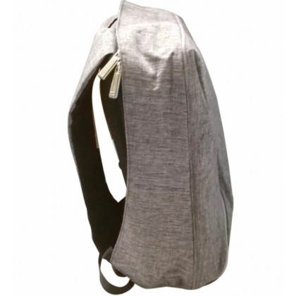 Premium Laptop Anti-thief Backpack With External Charging USB Port - Grey + AVF Cobbiestone Portable Power Bank with 10400 mAH - Yellow PowerBank