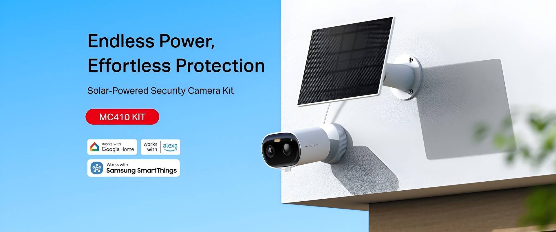 MERCUSYS MC410 KIT 2K 3MP Solar-Powered Security Camera Kit